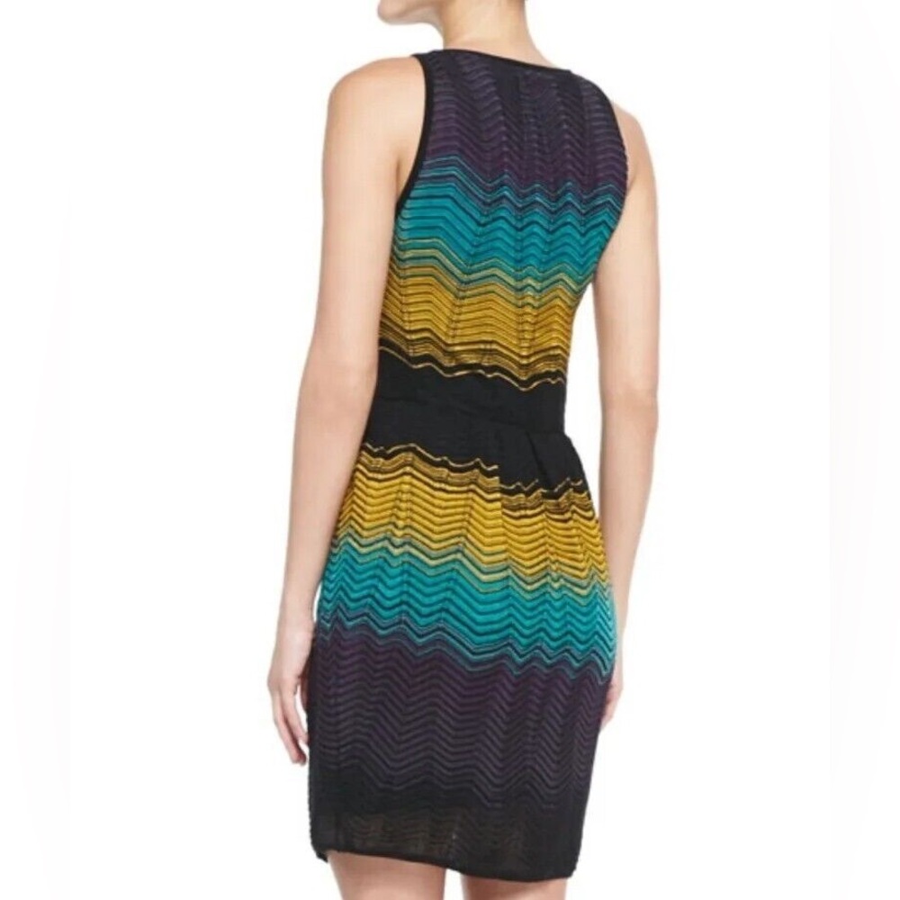 M Missoni Multicolored Wave Texture Knit Long Sleeve Dress Size M - Picture 4 of 13